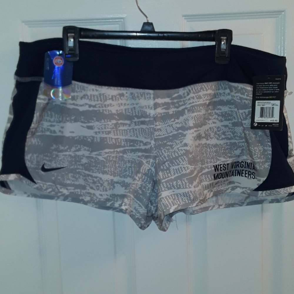 NWT Nike DriFit West Virginia Mountaineers Shorts